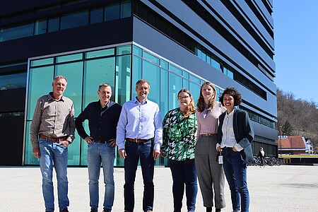 Das Team des Klimaschutzmanagements beim Kick-off in Heidenheim.