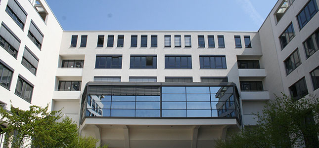 Gebäudeaufnahme der DHBW Karlsruhe